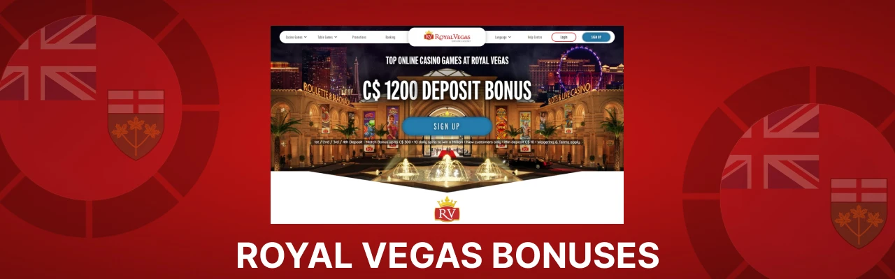Royal vegas bonuses