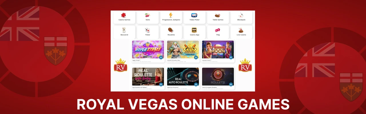 Royal vegas online games