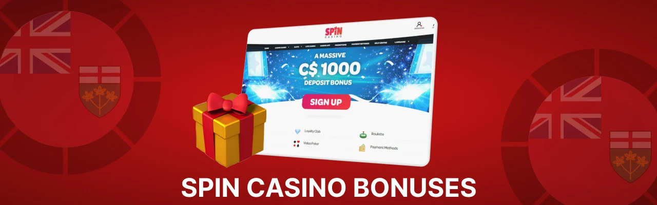 Spin casino bonuses