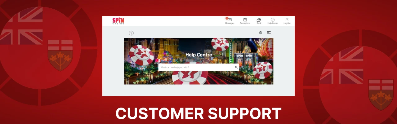 Spin casino customer support