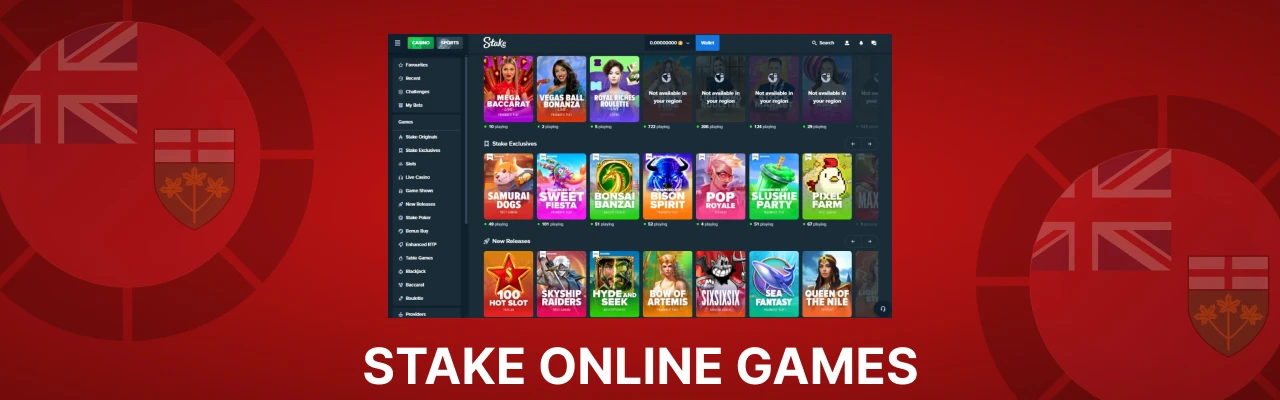 Stake online games