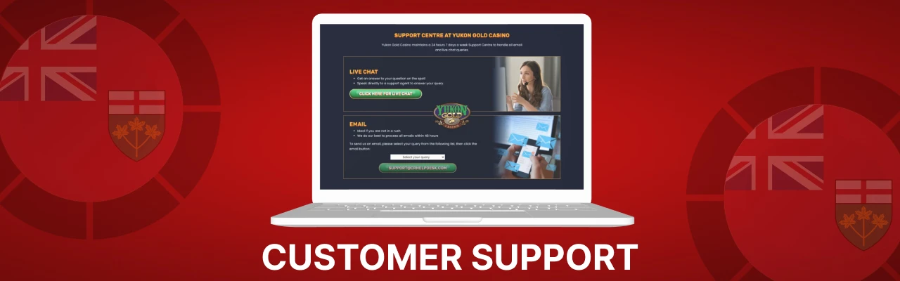 Yukon gold casino customer support
