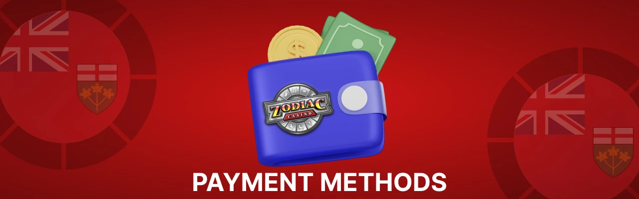 Zodiac casino payment methods