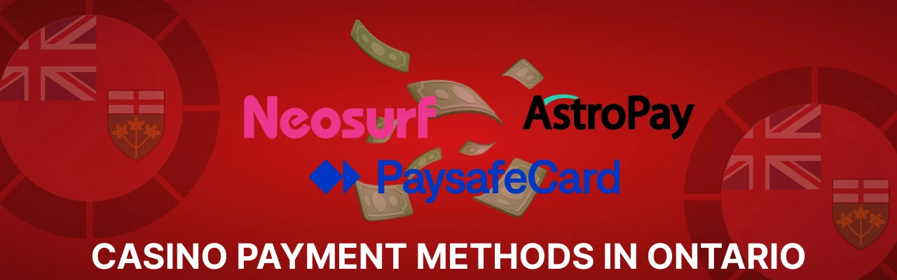 Casino payment methods in ontario