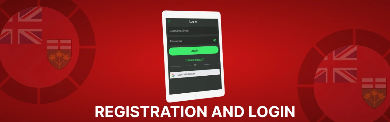 Registration and login at comeon mobile