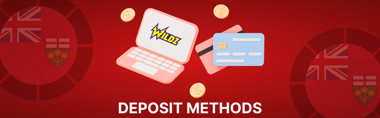 Deposit methods at wildz